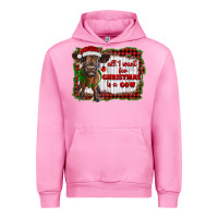 Fuchsia Pink all i want for christmas is a cow highland calf Urban Hoodie - RanaPortraitStore