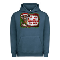 Pigment Midnight Navy all i want for christmas is a cow highland calf Urban Hoodie - RanaPortraitStore