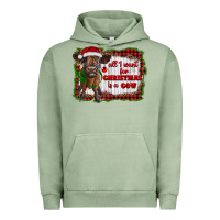 Pigment Oil Green all i want for christmas is a cow highland calf Urban Hoodie - RanaPortraitStore