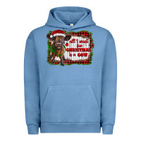 Pigment Pebble Blue all i want for christmas is a cow highland calf Urban Hoodie - RanaPortraitStore