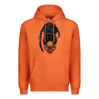 Carrot afro woman faux jumbo locs Premium Hoodie - texasbilliewilder