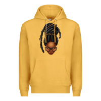 Afro Woman Faux Jumbo Locs Premium Hoodie | Teevron