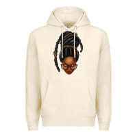 Tofu afro woman faux jumbo locs Premium Hoodie - texasbilliewilder