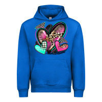 Cobalt race hearts Urban Hoodie - Zillion Design Studio