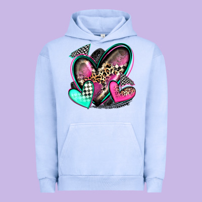 Race Hearts Urban Hoodie Designed By Zillion Design Studio