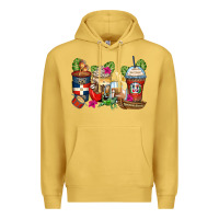 Antique Gold dominican republic coffee cups Premium Hoodie - Zillion Design Studio