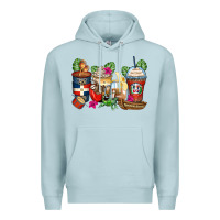 Blue Mist dominican republic coffee cups Premium Hoodie - Zillion Design Studio
