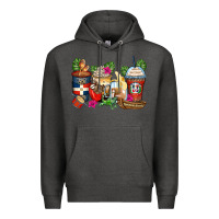 Charcoal Heather dominican republic coffee cups Premium Hoodie - Zillion Design Studio