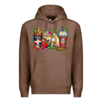 Dominican Republic Coffee Cups Premium Hoodie | Teevron