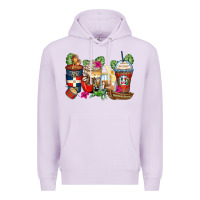 Lilac dominican republic coffee cups Premium Hoodie - Zillion Design Studio