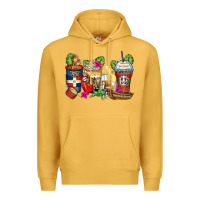 Mustard dominican republic coffee cups Premium Hoodie - Zillion Design Studio