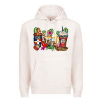 Pale Pink dominican republic coffee cups Premium Hoodie - Zillion Design Studio