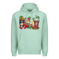 Seafoam dominican republic coffee cups Premium Hoodie - Zillion Design Studio