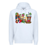 White dominican republic coffee cups Premium Hoodie - Zillion Design Studio