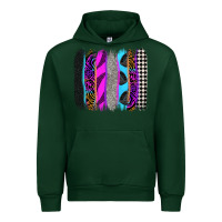 Forest Green race brushstrokes Urban Hoodie - Zillion Design Studio