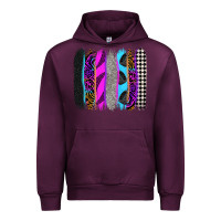 Mauve Wine race brushstrokes Urban Hoodie - Zillion Design Studio