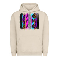 Pigment French Oak race brushstrokes Urban Hoodie - Zillion Design Studio