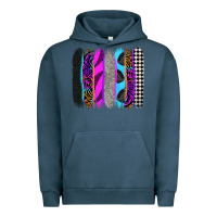 Pigment Midnight Navy race brushstrokes Urban Hoodie - Zillion Design Studio