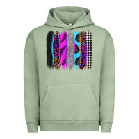 Pigment Oil Green race brushstrokes Urban Hoodie - Zillion Design Studio