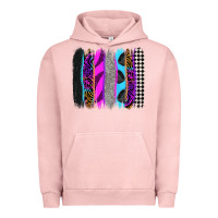 Pigment Salmon race brushstrokes Urban Hoodie - Zillion Design Studio