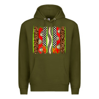 Army Green race brushstrokes Premium Hoodie - AdoDesignShop