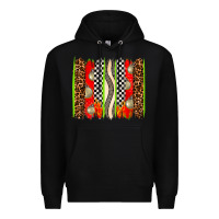 Black race brushstrokes Premium Hoodie - AdoDesignShop