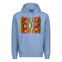 Colony Blue race brushstrokes Premium Hoodie - AdoDesignShop
