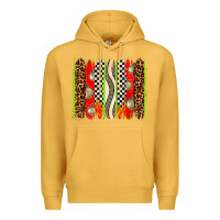 Mustard race brushstrokes Premium Hoodie - AdoDesignShop