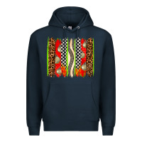 Navy race brushstrokes Premium Hoodie - AdoDesignShop