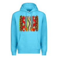 Ocean Blue race brushstrokes Premium Hoodie - AdoDesignShop