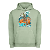 Pigment Oil Green stay salty Urban Hoodie - texasbilliewilder