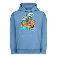 Pigment Pebble Blue stay salty Urban Hoodie - texasbilliewilder