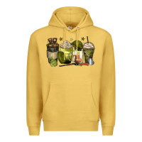 Antique Gold army coffee cups Premium Hoodie - Zillion Design Studio