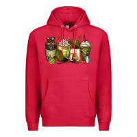 Cardinal army coffee cups Premium Hoodie - Zillion Design Studio