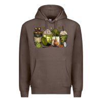 Coffee army coffee cups Premium Hoodie - Zillion Design Studio