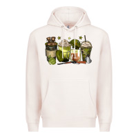 Pale Pink army coffee cups Premium Hoodie - Zillion Design Studio
