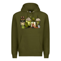 Army Green army coffee cups Premium Hoodie - Zillion Design Studio