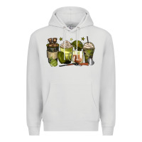 Dove Grey army coffee cups Premium Hoodie - Zillion Design Studio