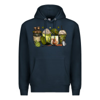 Navy army coffee cups Premium Hoodie - Zillion Design Studio