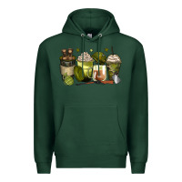Sports Green army coffee cups Premium Hoodie - Zillion Design Studio