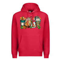 Cardinal horses coffee cups Premium Hoodie - Zillion Design Studio