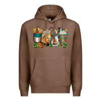 Chestnut horses coffee cups Premium Hoodie - Zillion Design Studio