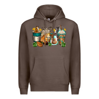 Coffee horses coffee cups Premium Hoodie - Zillion Design Studio