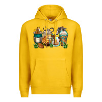 Lemon horses coffee cups Premium Hoodie - Zillion Design Studio
