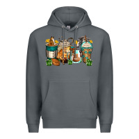 Rock horses coffee cups Premium Hoodie - Zillion Design Studio