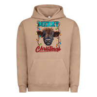 Pigment Burro merry christmas highland calf baby cow Urban Hoodie - RanaPortraitStore