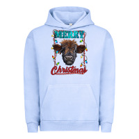 Pigment Grape Ice merry christmas highland calf baby cow Urban Hoodie - RanaPortraitStore