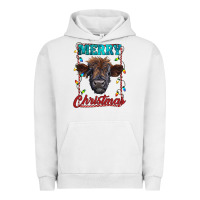 Pigment Lunar Rock merry christmas highland calf baby cow Urban Hoodie - RanaPortraitStore