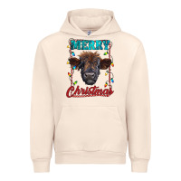 Sandshell merry christmas highland calf baby cow Urban Hoodie - RanaPortraitStore