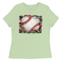 Matcha sports baseball background Ladies Tee - Artiststas